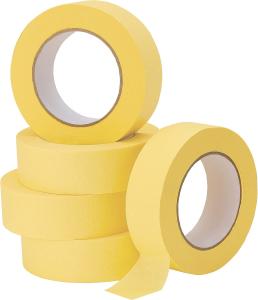 Wholesale Yellow High Temperature Resistance Crepe Paper Masking Tape 25mm*50m from china suppliers