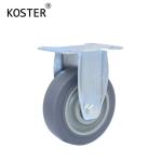 110kg 3inch to 5inch Industry Trolley Grey Polyurethane Plastic Castor Thickness