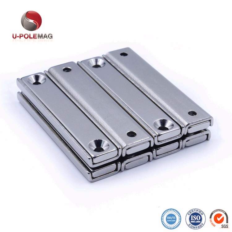 LSCM-60 60x13.5x5mm Ndfeb Neodymium Iron Boron Permanent Magnet with M6 Hole Size