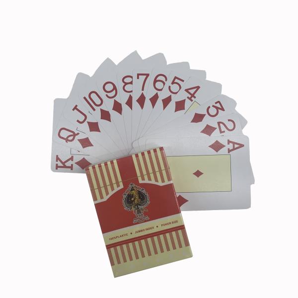 Customized Top Quality Plastic Card Game Water Proof Casino Poker Cards Durable