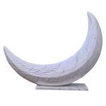 Landscape Ornament Customized Moon Shape Fiberglass Sculpture