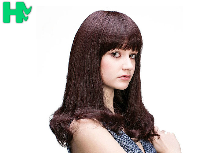 Beauty Wave Long Synthetic Wigs 14'' / Deep Red High Temperature Fiber Wig