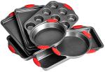 8 Piece Ultra NonStick Baking Pans Set Bakeware Set Cookware Set