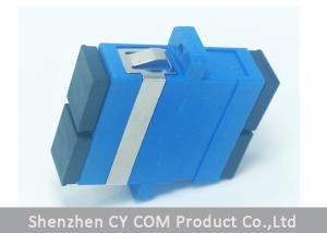Wholesale SC UPC singlemode duplex blue Fiber Optic Adapter Flange from china suppliers
