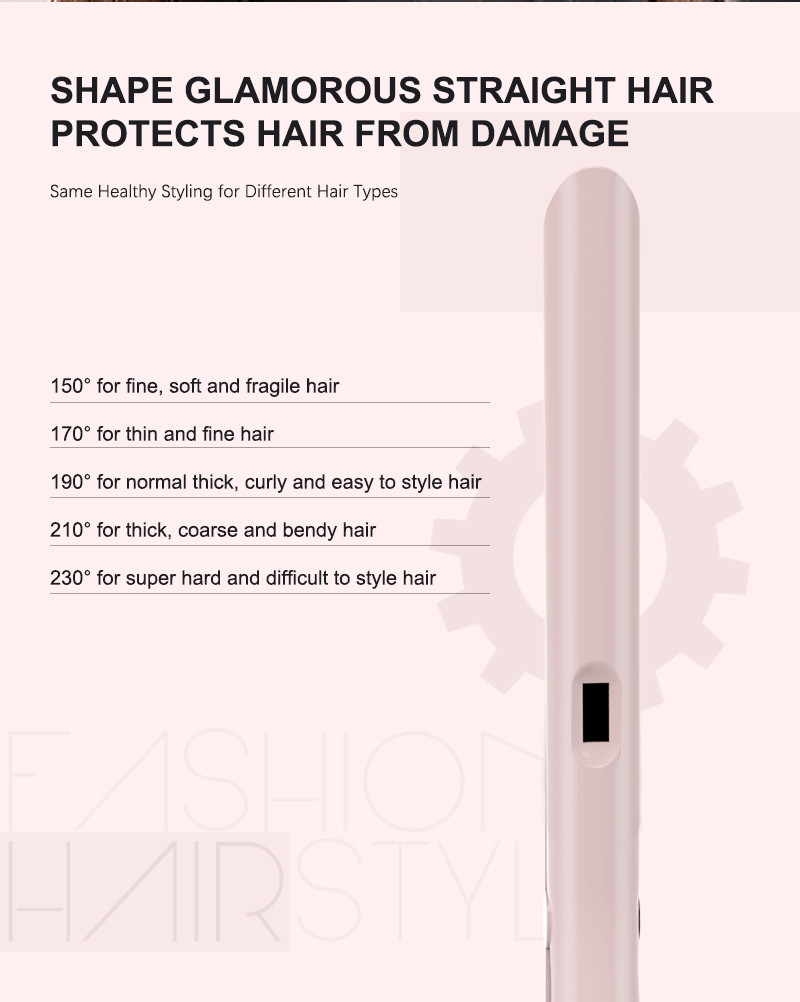 Ceramic Tourmaline Nano Hair Straightener , Hotel Hot Tools Flat Iron 35W
