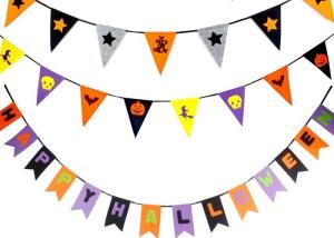 Wholesale OEM 43 Colors Felt Holiday Decorations Halloween Garland For Halloween from china suppliers