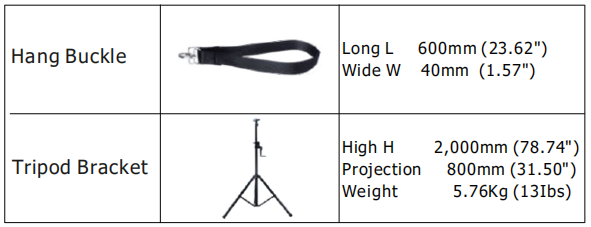2835SMD IP64 Tripod Led Work Light Rechargeable Led Construction Lights