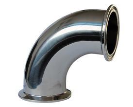 Wholesale Food Grade Dn50 SUS316L Stainless Steel Sanitary Fittings , 90 Deg Tri Clamp Elbow from china suppliers