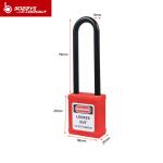 76MM Nylon Body Safety Padlock , Colorful Keyed Alike Padlocks One Year Warranty