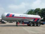 Lightweight Design Fuel Transport Trucks , 30T 62000 Liters Propane Tank Truck