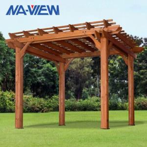 Wholesale Aluminum Composite Wood Pergola Shade Canopy 8 X 8 Diamond Roof from china suppliers