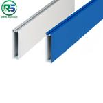 Environmental Friendly Linear Suspended Metal Ceiling 0.6mm White Aluminum
