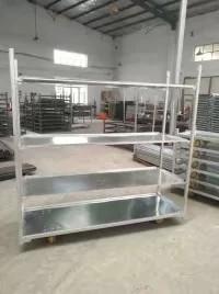 Wholesale Metal Flower Cart Shipping Cart Metal Plant Greenhouse Trolley Danish Cart from china suppliers