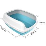 Household Semi Closed Litter Box PP PET Small Covered Cat Litter Box