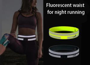 Wholesale Fanny pack female portable sports small bag male outdoor belt night running equipment reflective waist from china suppliers