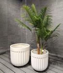 Long-lasting Outdoor Fiber Clay Planter Waterproof And Fireproof Keep 5-6 Years