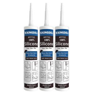 Wholesale Water Resistant Silicone Adhesive Sealant Acetic Clear RTV Glass Sealant from china suppliers