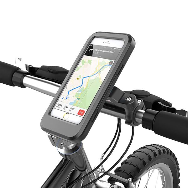 Universal 360 Degree Waterproof Bicycle Phone Holder Cell Phone Support Mount Stand Clip