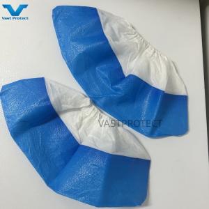 Wholesale PP CPE Anti Slip Blue White Disposable Protection Shoe Cover Cleaning from china suppliers