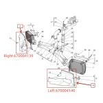 For Maserati Ghibli Right Air Duct OEM 670004139