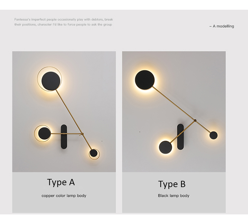Modern minimalist wall light Home Bedroom swing arm lamp Adjustable Black loft round wall light(WH-OR-258)