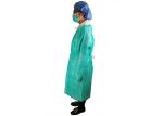 Green Disposable Surgical 16g 25g Non Woven Isolation Gown