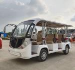 Orange Color Electric Sightseeing Bus With 72V Battery 14 Seater