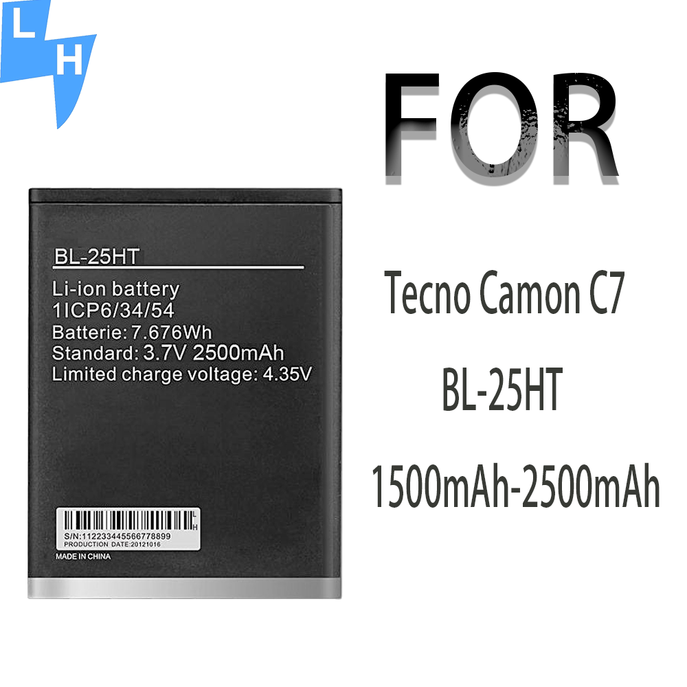 BL-25GT Mobile Phone Battery Replacement for Tecno N9 N9S MOQ 3.8V 2500mAh