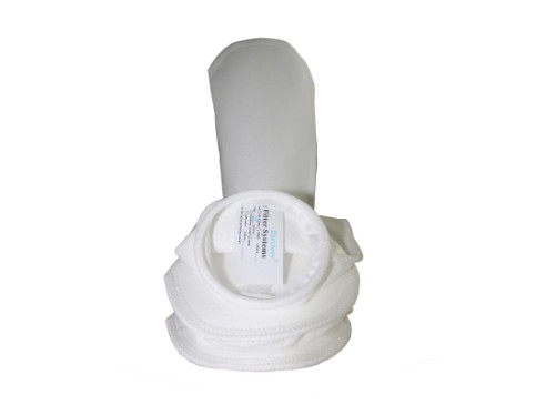 Non Woven Needle Polyethylene Liquid Filter Bag 5 Micron White Color For Food Industry
