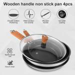 Good Quality 4 pieces Stainless Steel Pot And Pans Cooking Set Non Stick Xylan