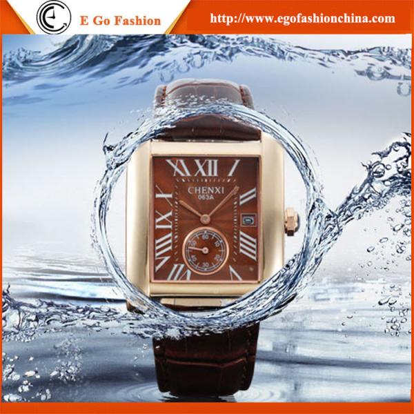 063A Square Dial Rose Gold Case Women Watch Luxury Branding Watches Lady Tank
