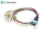 OM3 MPO Fiber Optic Cable 0.9mm Harness Cable Assembly For MPO Cassette
