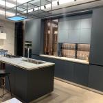 High End Modern 304 Stainless Steel Kitchen Cabinet Furniture Eased Edge
