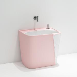 Wholesale OEM ODM Colorful Ceramic Mop Sink Single Hole Bathroom Sanitary Ware from china suppliers