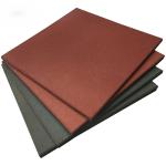 Anti UV Shock Proof Rubber Mat , Outdoor Rubber Tiles With Black Red Blue