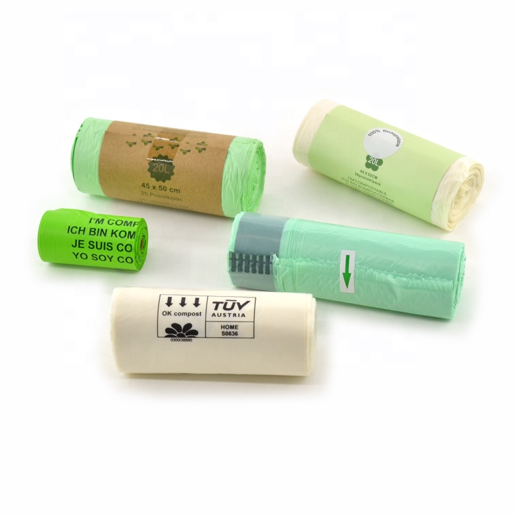 PBAT PLA Compostable Bin Liners Large Trash Bags