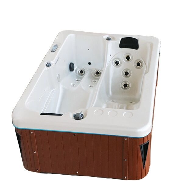 Backyard Swim SPA With 2 Lounges Outdoor Spa Pools For Family 2 Person Massage Bathtubs With Air Jets