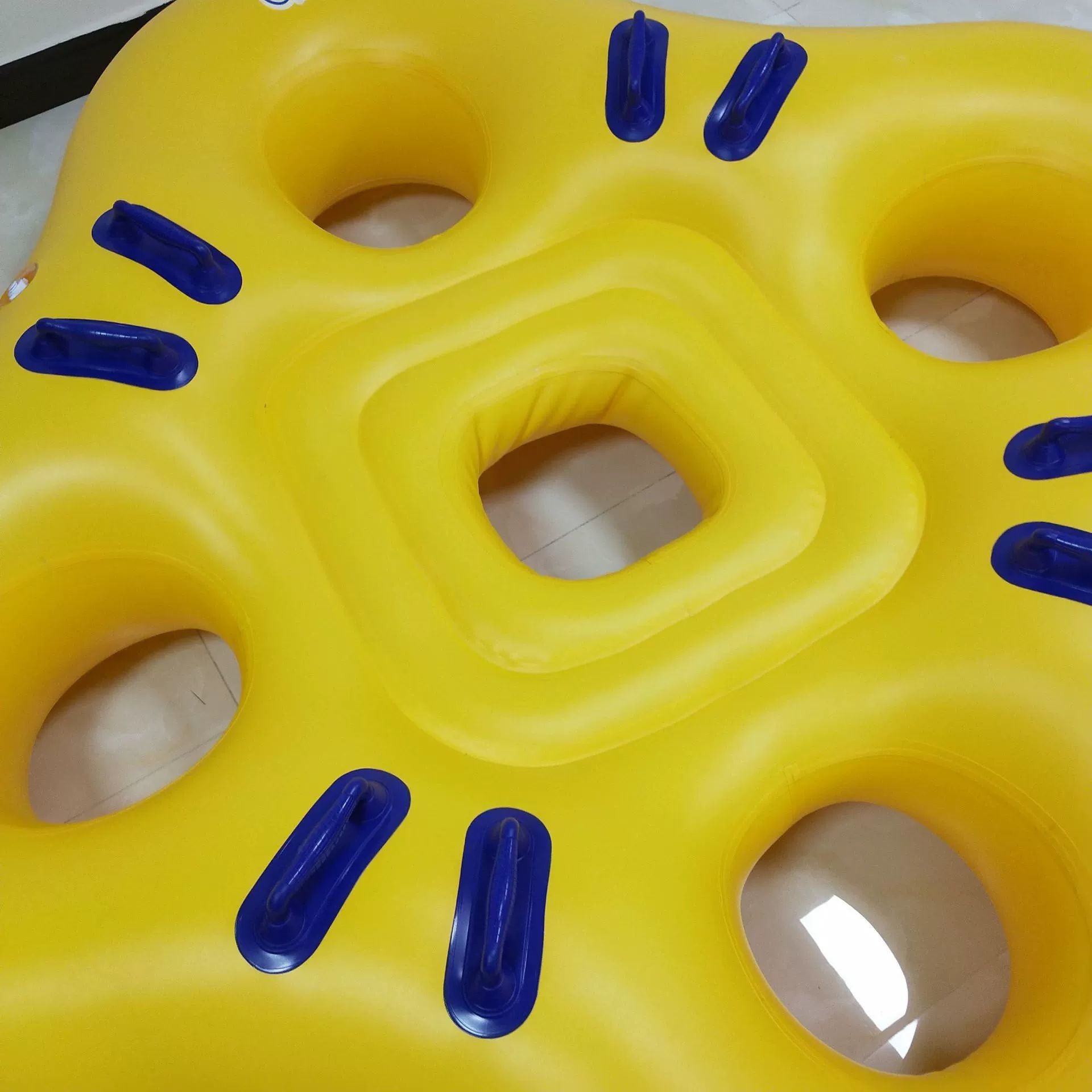 Inflatable Pool Ring Float Kayak Aqua Theme Water Park Big Horn Slide Equipment