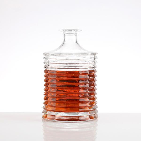 Hot Stamping Customized Label 500ml 700ml 750ml Alcohol Drink Liquor Wine Glass