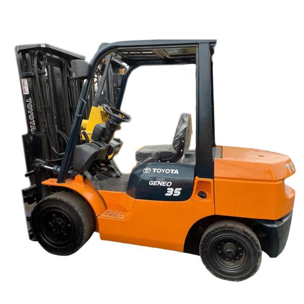 Japan Toyota 3.5 Tons Diesel Forklift Used forklifts with 2001-4000 Working