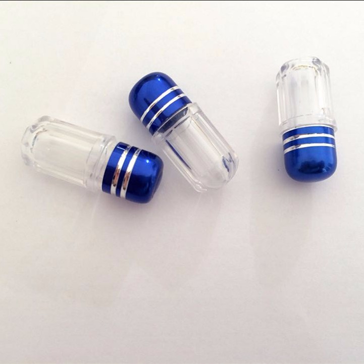 14mm 10ml Empty Plastic Pill Capsules Bullet Shape Small Pill Bottles