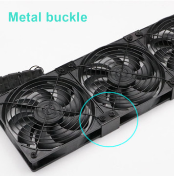 Virtual Graphics 120mm 2 Pin Exhaust Fan For Mining Rig Veddha 6 Gpu Miner Case