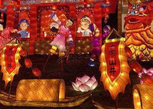 Wholesale Steel Frame Structure Rat Year Fabric Chinese Lanterns Decoration Indoor Garden from china suppliers