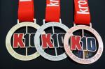 Spinning And Rotating Bespoke 10K Metal Award Medals For Maration , Sports