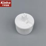 Ribbed Cosmetic Bottle Cap 24/410 28/410 Spouted Turret Flip Cap Lids Dispensing