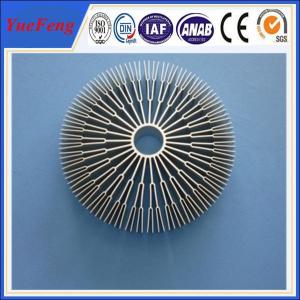 Wholesale Aluminum alloys round 6082/ OEM sunflower heat sink,round aluminum extrusion heatsink from china suppliers