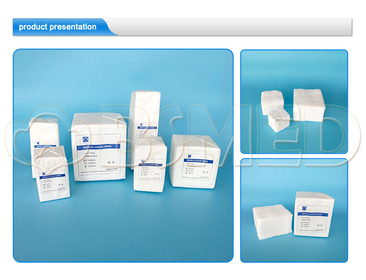 First Aid Soft Medical Gauze Swabs High Absorbency For Wound Dressing