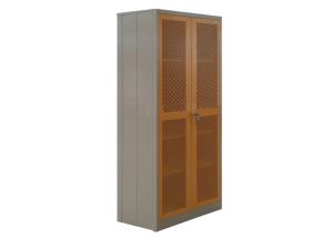 Wholesale Customized Folding Cupboard For Clothes Orange Net Doors 36 &quot; W X 16 &quot; D X 72 &quot; H Size from china suppliers