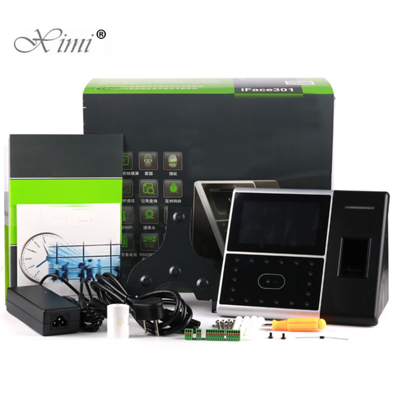 Biometric Face Time Attendance And Access Control With Fingerprint And Card Reader ZK Iface802 Facial Employees Attendance