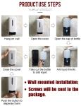 Hotel Bathroom 1000ml Liquid Soap Dispenser Plastic Durable Hand Liquid Shampoo